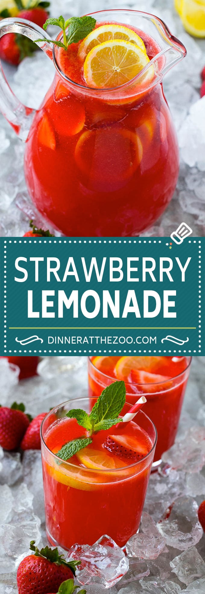 Strawberry Lemonade Recipe | Homemade Lemonade | Strawberry Drink Recipe #lemonade #strawberries #drink #fuyos