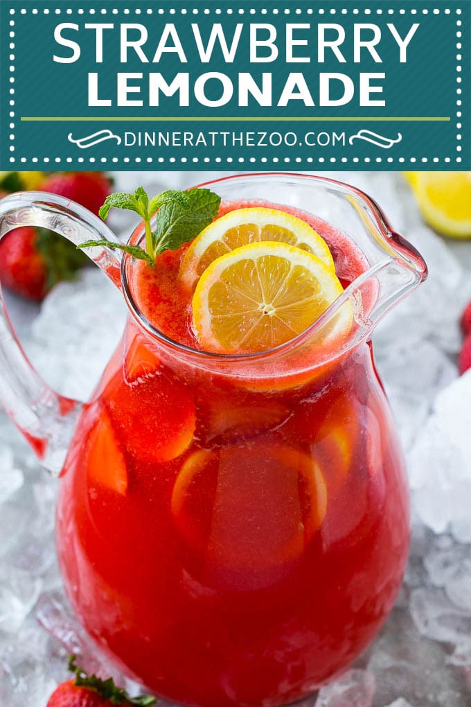Strawberry Lemonade Recipe | Homemade Lemonade | Strawberry Drink Recipe #lemonade #strawberries #drink #fuyos