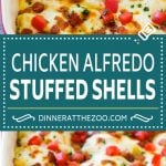 Chicken Alfredo Stuffed Shells Recipe | Stuffed Shells | Chicken Stuffed Shells | Baked Pasta #stuffedshells #alfredo #chicken #pasta #cheese #dinner #fuyos