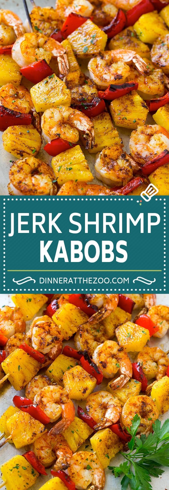 Jerk Shrimp Kabobs | Caribbean Shrimp | Jamaican Shrimp | Grilled Shrimp #grilling #pineapple #shrimp #kabobs #fuyos