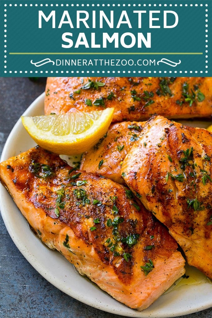 Marinated Salmon Recipe | Grilled Salmon | Garlic and Herb Salmon #salmon #grilling #marinade #fish #dinner #fuyos
