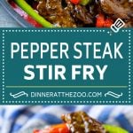 Pepper Steak Stir Fry Recipe | Chinese Pepper Steak | Steak Stir Fry | Beef Stir Fry #steak #peppers #stirfry #chinesefood #fuyos #beef