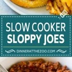 Slow Cooker Sloppy Joes Recipe | Crock Pot Sloppy Joes | Homemade Sloppy Joes #beef #slowcooker #crockpot #sandwich #fuyos