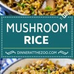 Mushroom Rice Recipe | Baked Rice | Rice Pilaf #rice #mushrooms #sidedish #dinner #fuyos