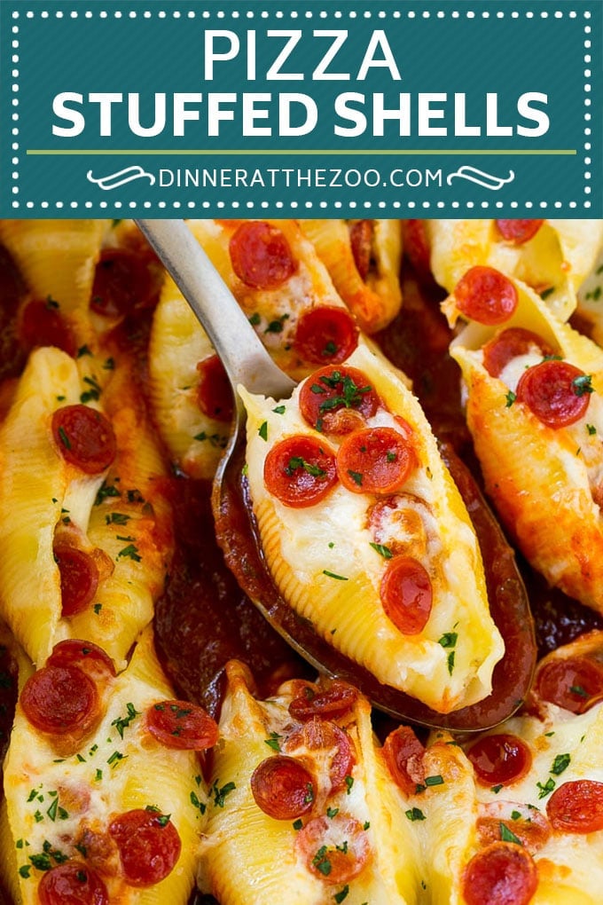 Pizza Stuffed Shells | Stuffed Shells Recipe | Italian Stuffed Shells #pizza #pasta #cheese #pepperoni #dinner #fuyos