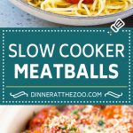 Slow Cooker Meatballs Recipe | Crock Pot Meatballs | Italian Meatballs | Spaghetti and Meatballs #meatballs #slowcooker #crockpot #dinner #fuyos #italian
