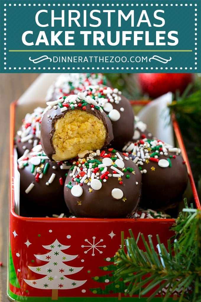 Christmas Cake Truffles Recipe | Cake Truffles | Cake Balls | Cake Bites #cake #christmas #sprinkles #baking #fuyos