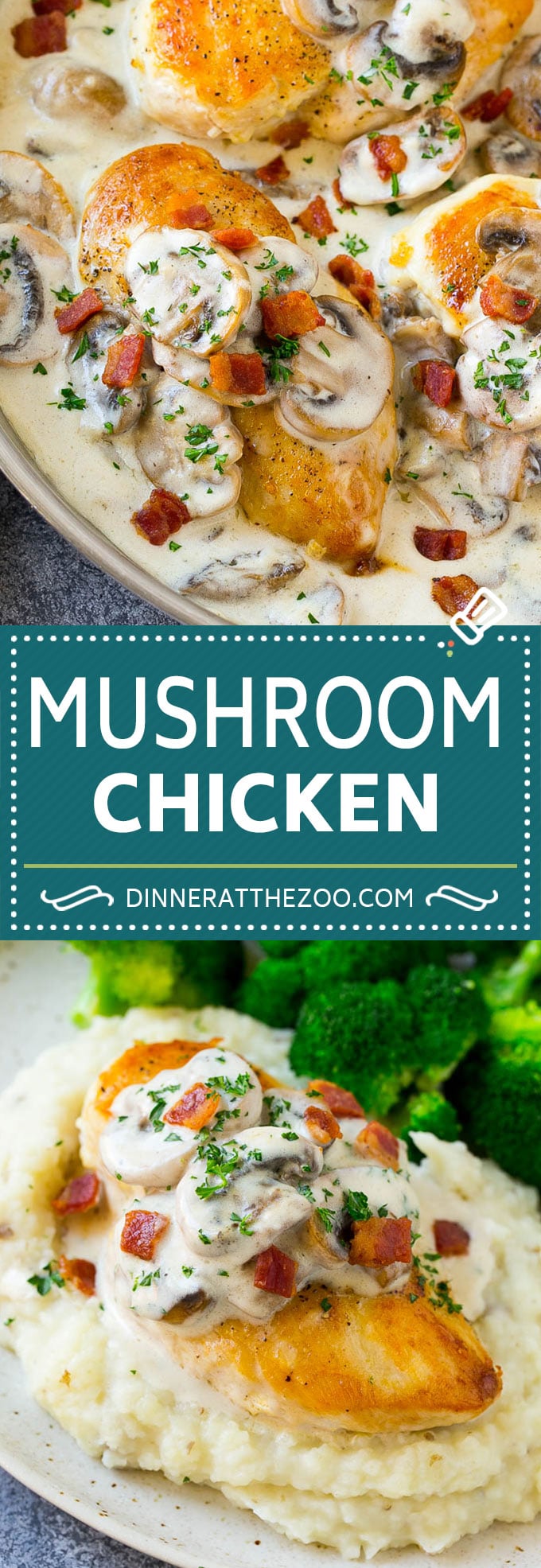 Mushroom Chicken Recipe | Chicken with Mushrooms | Chicken in Mushroom Sauce #chicken #mushrooms #bacon #dinner #fuyos