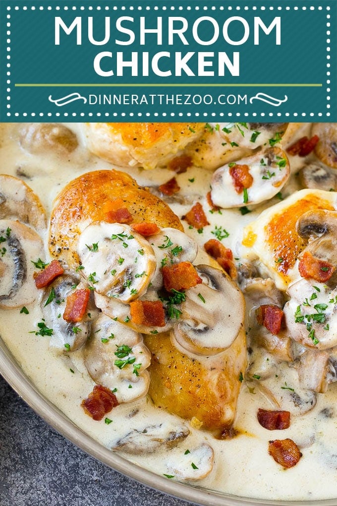 Mushroom Chicken Recipe | Chicken with Mushrooms | Chicken in Mushroom Sauce #chicken #mushrooms #bacon #dinner #fuyos