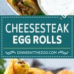 Philly Cheesesteak Egg Rolls | Beef Egg Rolls | Philly Cheesesteak Appetizer #steak #cheese #appetizer #snack #fuyos