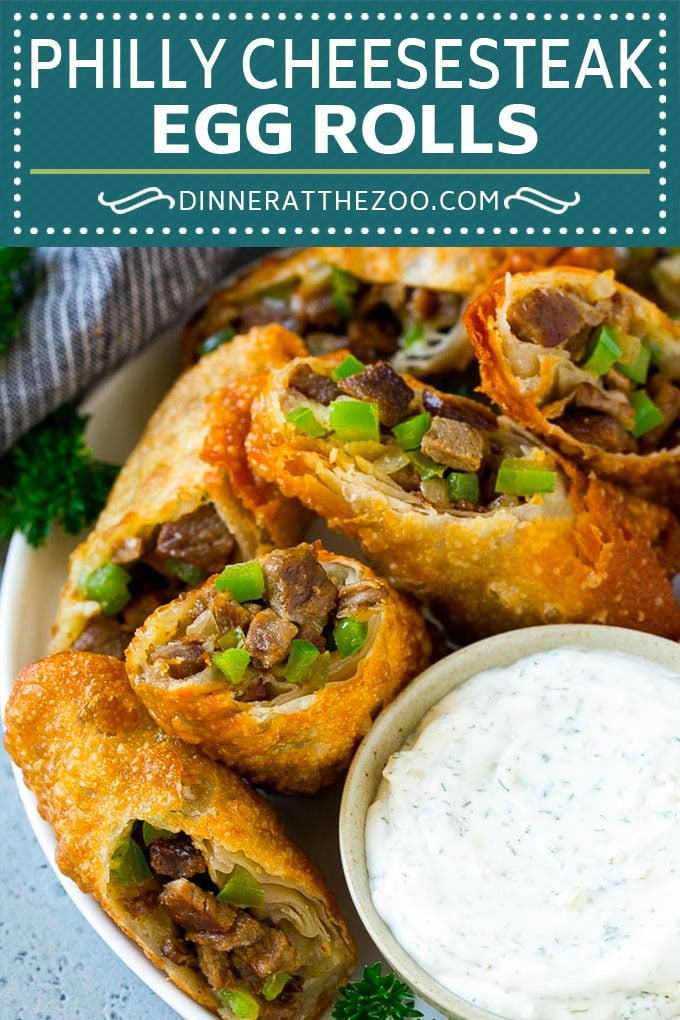 Philly Cheesesteak Egg Rolls | Beef Egg Rolls | Philly Cheesesteak Appetizer #steak #cheese #appetizer #snack #fuyos