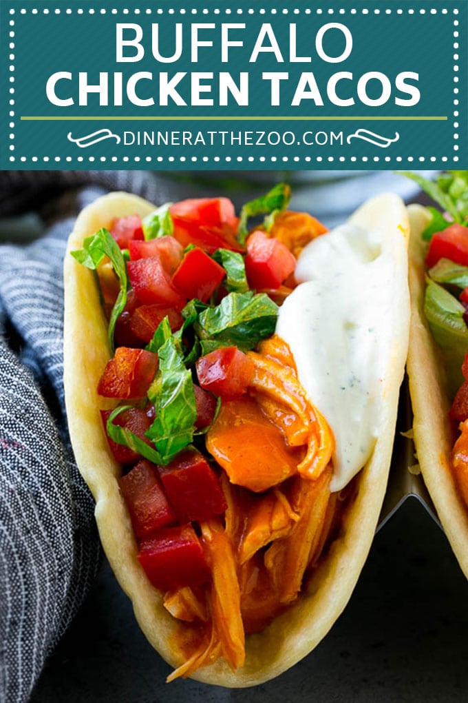 Buffalo Chicken Tacos | Chicken Taco Recipe | Spicy Chicken Tacos #tacos #tacotuesday #buffalochicken #chicken #ranch #dinner #fuyos