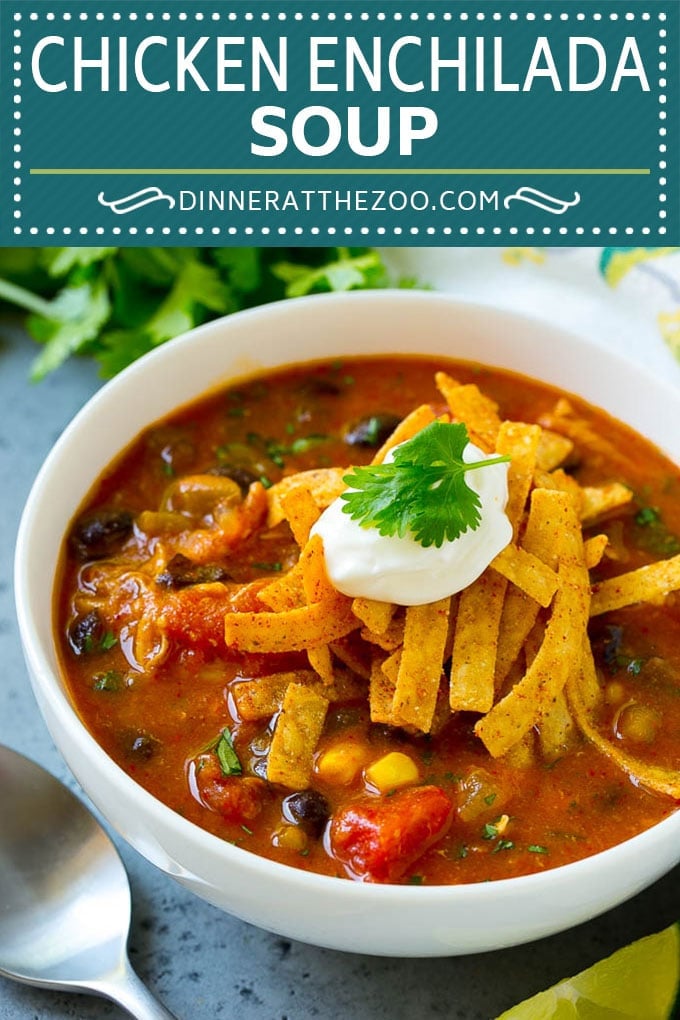 Chicken Enchilada Soup | Mexican Soup | Enchilada Soup #soup #chicken #chickensoup #beans #corn #dinner #fuyos