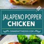 Jalapeno Popper Chicken Recipe | Bacon Wrapped Chicken | Stuffed Chicken | Low Carb Chicken #chicken #lowcarb #keto #bacon #jalapenos #cheese #dinner #fuyos