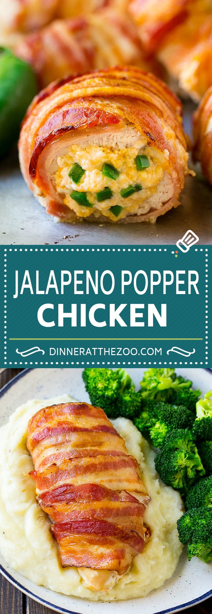 Jalapeno Popper Chicken Recipe | Bacon Wrapped Chicken | Stuffed Chicken | Low Carb Chicken #chicken #lowcarb #keto #bacon #jalapenos #cheese #dinner #fuyos