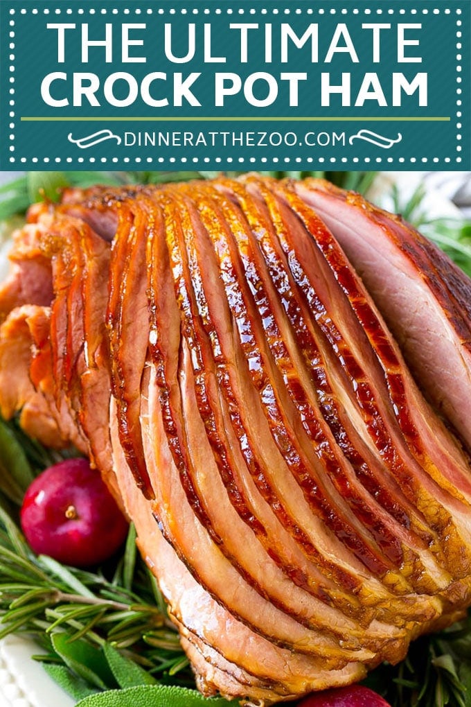 Crock Pot Ham Recipe | Slow Cooker Ham | Glazed Ham | Thanksgiving Ham | Christmas Ham | Easter Ham #ham #slowcooker #crockpot #dinner #christmas #thanksgiving #easter #glutenfree #fuyos