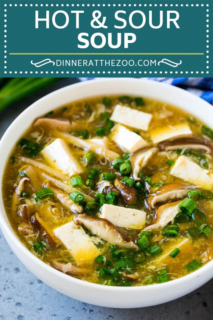 Hot and Sour Soup Recipe | Chinese Soup Recipe #soup #chinese #asian #dinner #vegetarian #tofu #mushrooms #fuyos