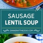 Lentil Soup Recipe | Sausage Lentil Soup #soup #lentils #sausage #dinner #glutenfree #fuyos