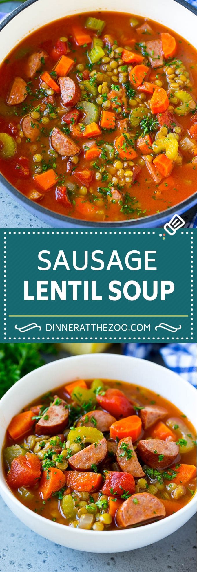 Lentil Soup Recipe | Sausage Lentil Soup #soup #lentils #sausage #dinner #glutenfree #fuyos