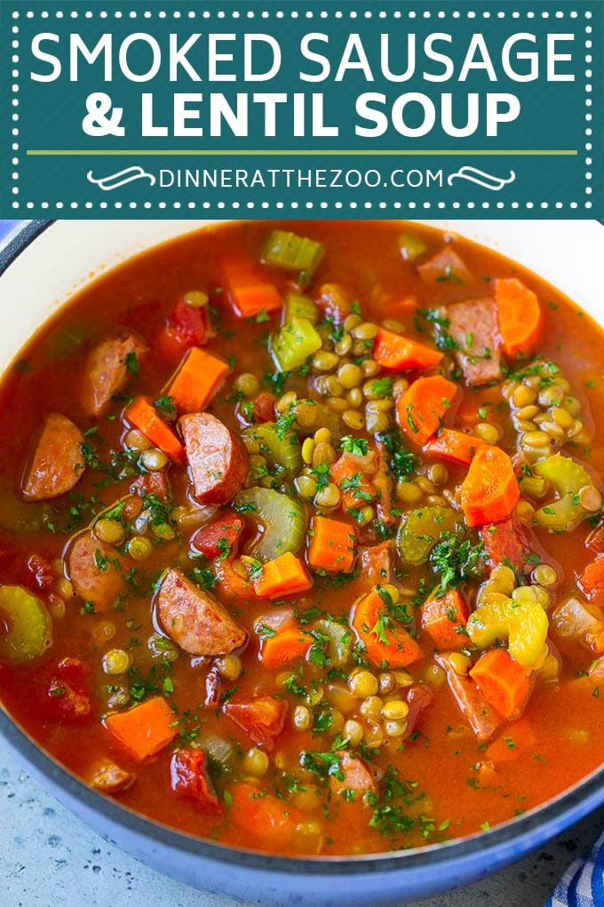 Lentil Soup Recipe | Sausage Lentil Soup #soup #lentils #sausage #dinner #glutenfree #fuyos