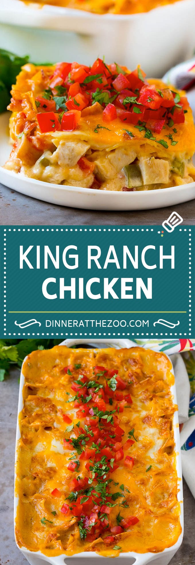 King Ranch Chicken Recipe | Mexican Chicken Casserole | Creamy Chicken Casserole #casserole #chicken #cheese #comfortfood #dinner #fuyos