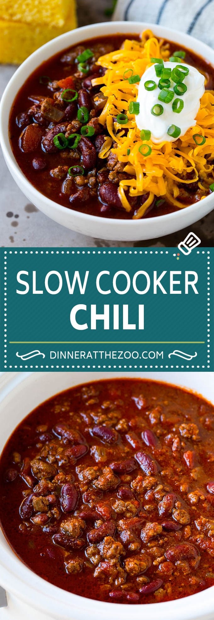 Slow Cooker Chili Recipe | Crock Pot Chili | Beef Chili | Beef and Bean Chili #chili #soup #beef #slowcooker #crockpot #dinner #fuyos