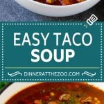 Taco Soup Recipe | Beef Taco Soup | Mexican Soup #soup #beef #taco #mexicanfood #beans #dinner #fuyos