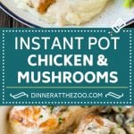 Instant Pot Chicken with Mushroom Sauce | Instant Pot Chicken Recipe | Mushroom Chicken #instantpot #chicken #mushrooms #pressurecooker #dinner #fuyos