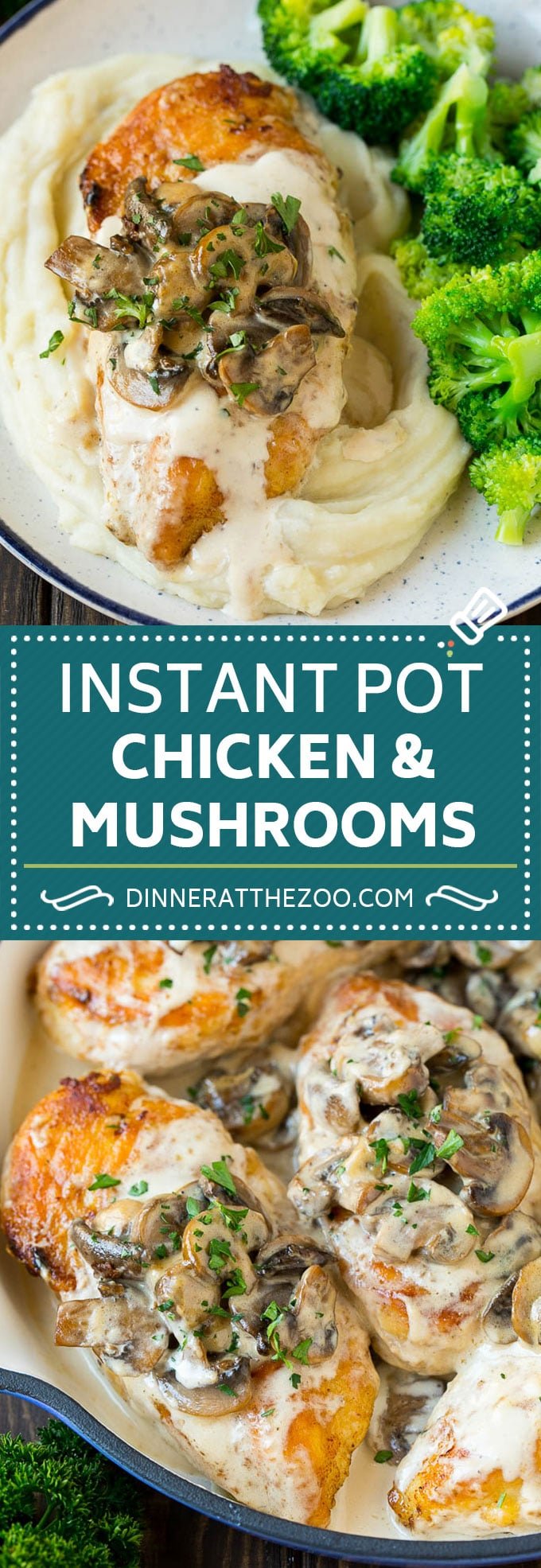 Instant Pot Chicken with Mushroom Sauce | Instant Pot Chicken Recipe | Mushroom Chicken #instantpot #chicken #mushrooms #pressurecooker #dinner #fuyos