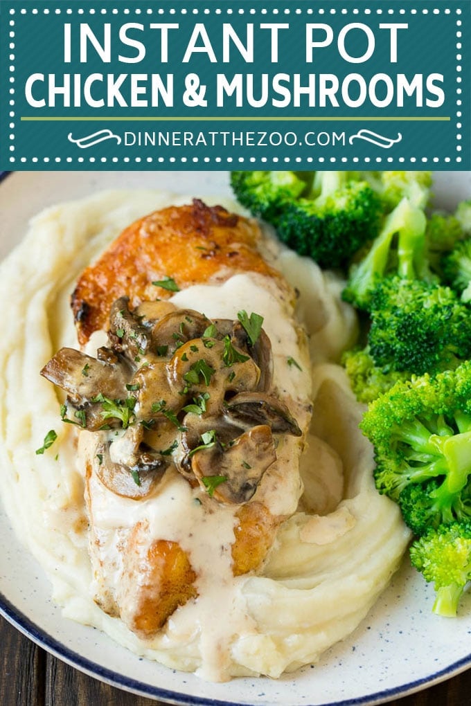 Instant Pot Chicken with Mushroom Sauce | Instant Pot Chicken Recipe | Mushroom Chicken #instantpot #chicken #mushrooms #pressurecooker #dinner #fuyos