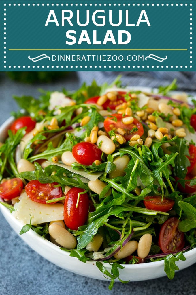 Arugula Salad Recipe | Green Salad | White Bean Salad #salad #arugula #cleaneating #lowcarb #keto #fuyos