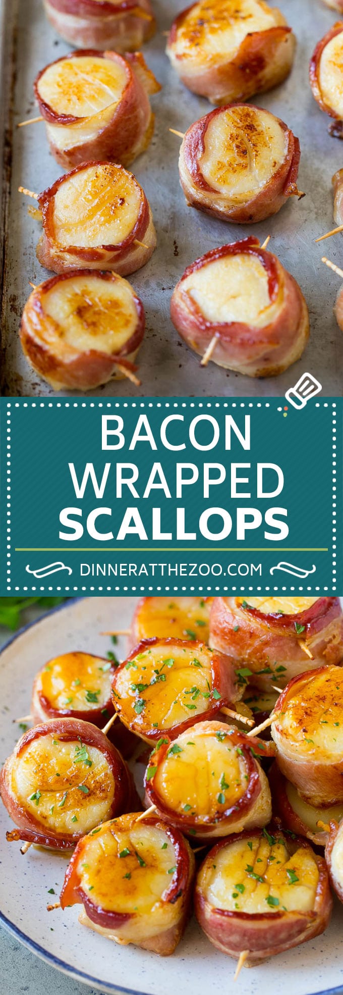 Bacon Wrapped Scallops Recipe | Broiled Scallops | Baked Scallops #scallops #seafood #bacon #dinner #appetizer #fuyos