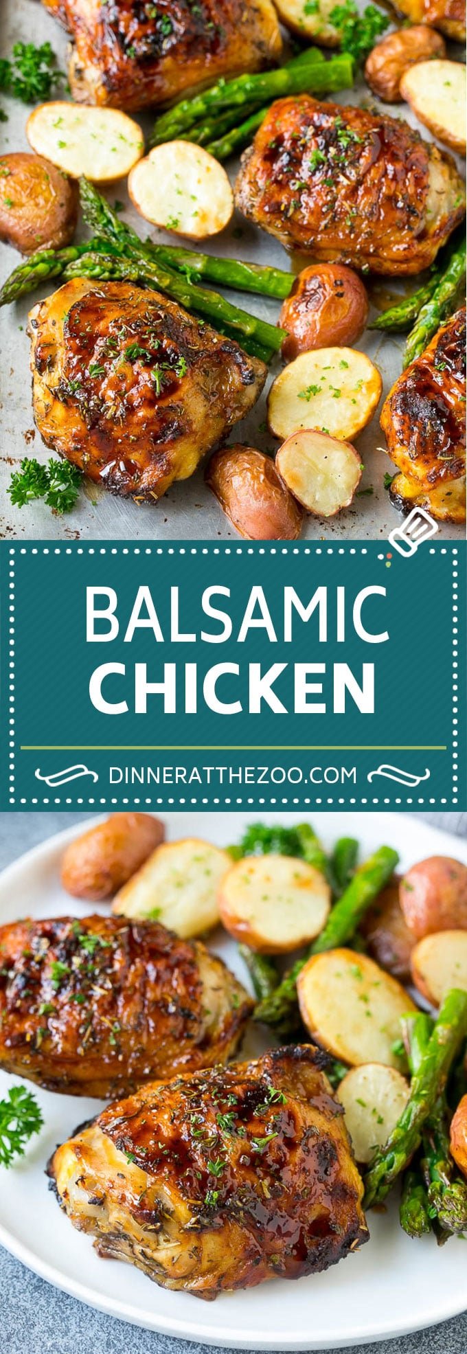Balsamic Chicken Recipe | Sheet Pan Chicken | Glazed Chicken #chicken #asparagus #potatoes #dinner #glutenfree #fuyos