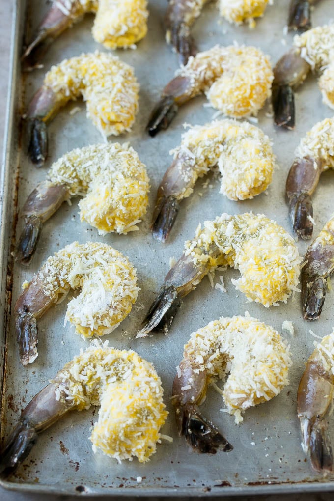 Coconut Shrimp Recipe | Fried Shrimp | Shrimp Appetizer #shrimp #coconut #appetizer #seafood #dinner #fuyos Raw shrimp coated with breadcrumbs and shredded coconut.