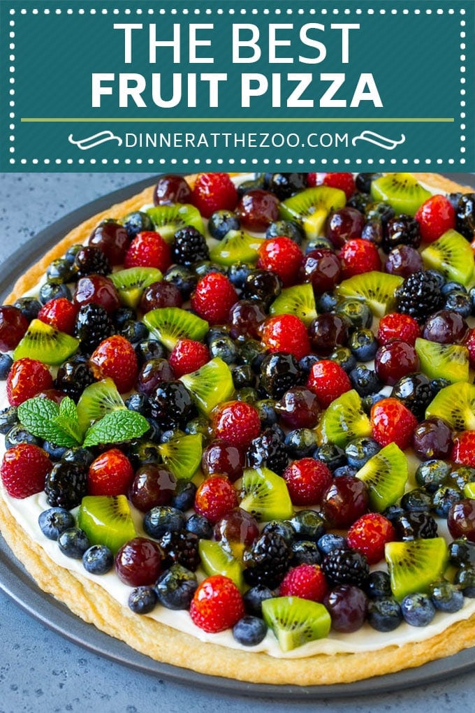 Fruit Pizza Recipe | Dessert Pizza | Fruit Dessert #cookie #fruit #pizza #dessert #sweets #fuyos