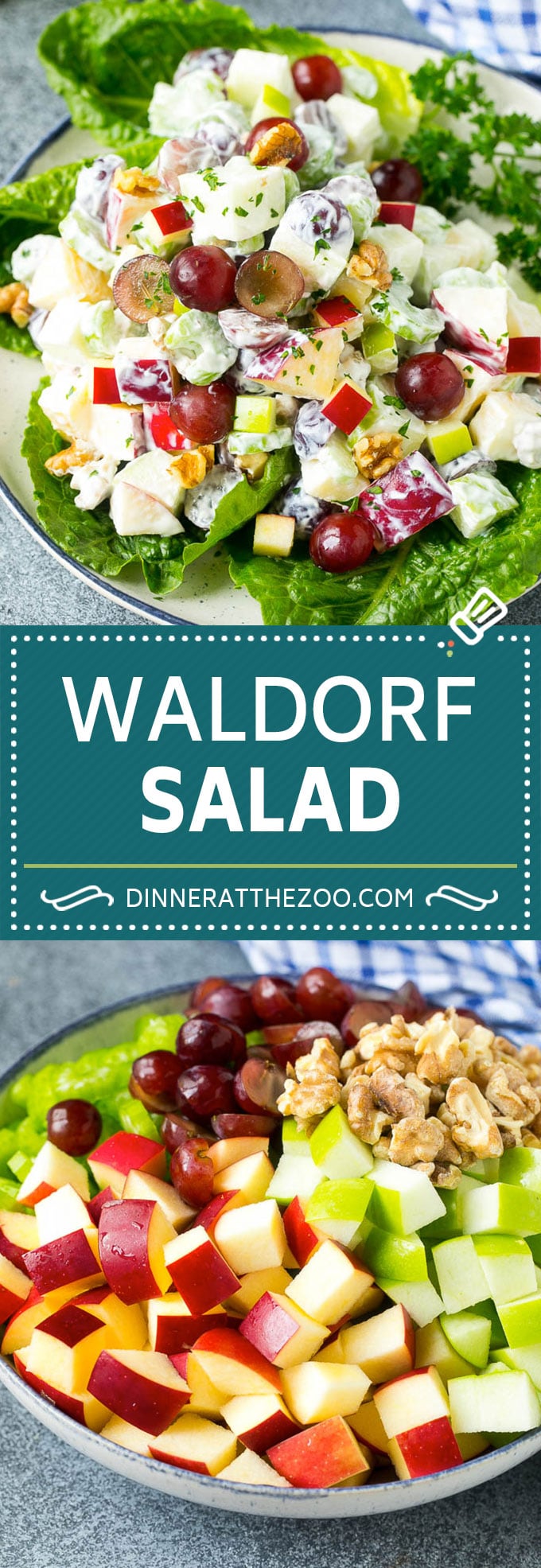 Waldorf Salad Recipe | Apple Salad | Fruit Salad #salad #fruit #apples #grapes #lunch #fuyos #glutenfree