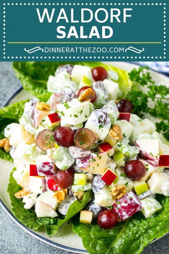Waldorf Salad Recipe | Apple Salad | Fruit Salad #salad #fruit #apples #grapes #lunch #fuyos #glutenfree