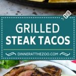 Steak Tacos Recipe | Beef Tacos | Grilled Steak #steak #tacos #tacotuesday #avocado #dinner #fuyos