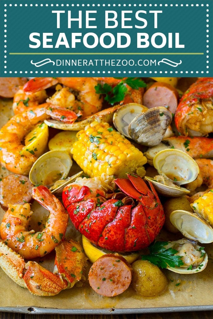 Seafood Boil Recipe | Shrimp Boil #lobster #shrimp #clams #crab #sausage #corn #potatoes #dinner #fuyos