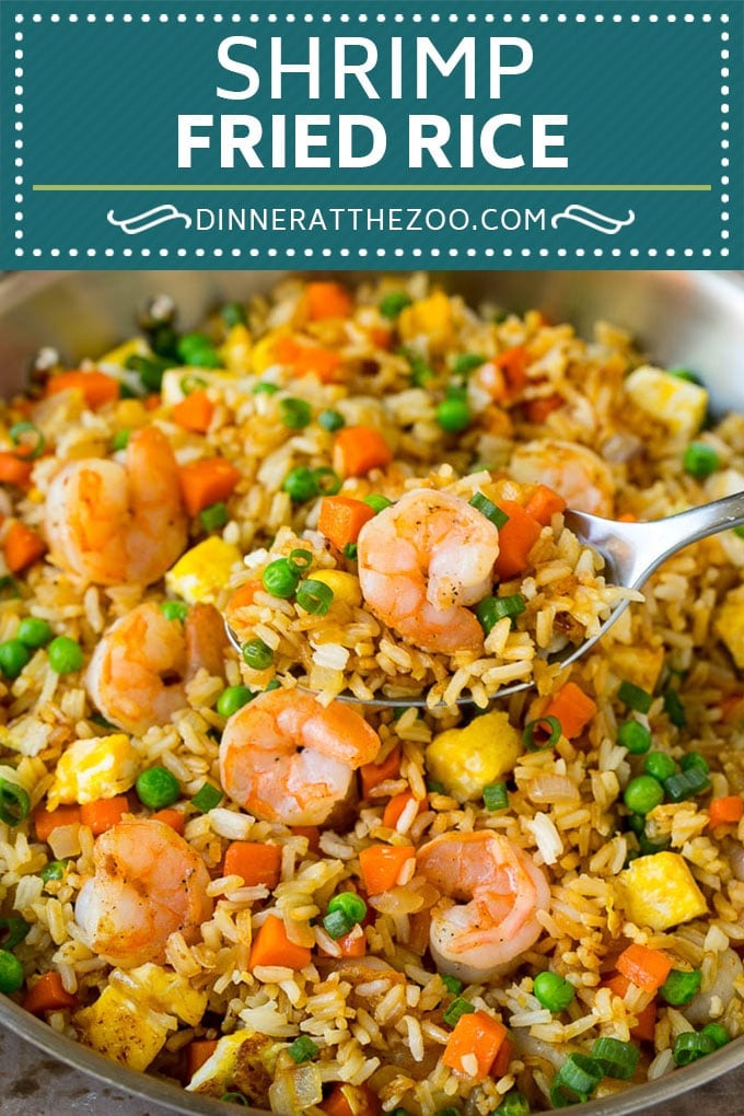 Shrimp Fried Rice Recipe | Chinese Fried Rice #rice #shrimp #peas #carrots #sidedish #dinner #fuyos