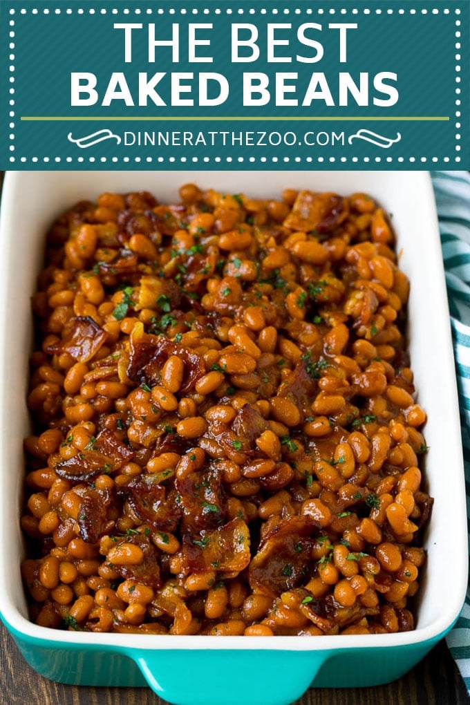 Baked Beans Recipe #beans #bacon #sidedish #bbq #dinner #fuyos
