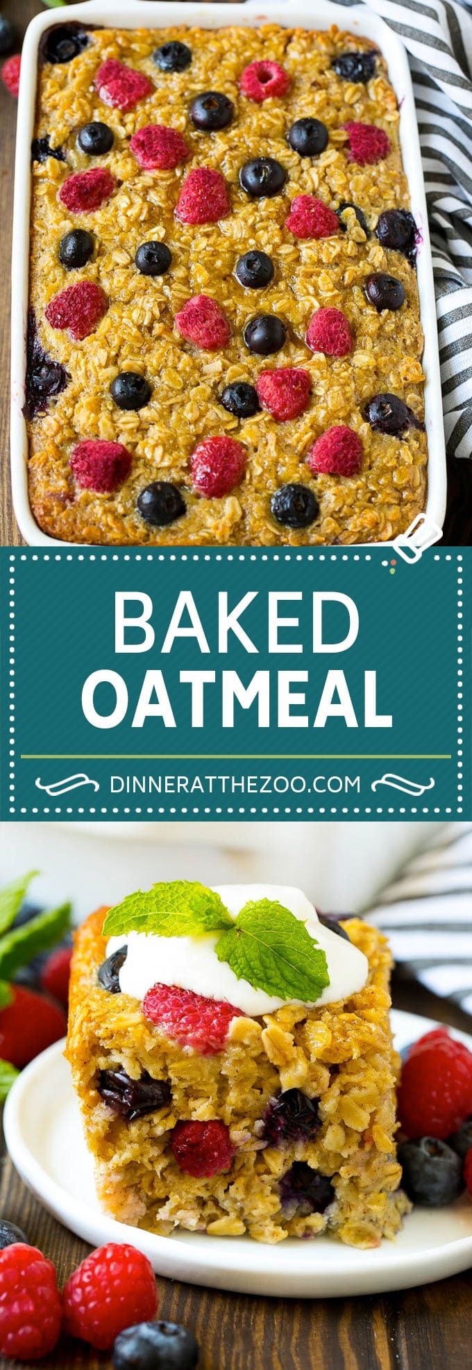 Baked Oatmeal Recipe | Meal Prep | Healthy Oatmeal #oatmeal #casserole #breakfast #brunch #fuyos #mealprep