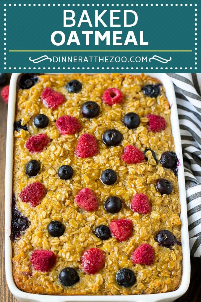 Baked Oatmeal Recipe | Meal Prep | Healthy Oatmeal #oatmeal #casserole #breakfast #brunch #fuyos #mealprep