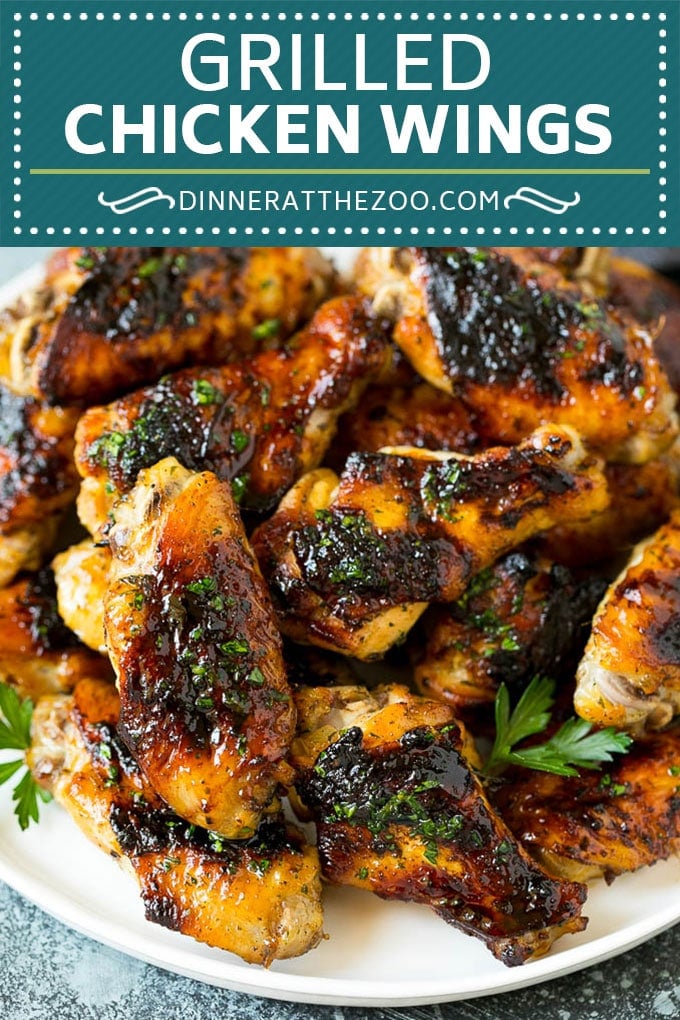 Grilled Chicken Wings | Marinated Chicken Wings | Grilled Chicken #chicken #chickenwings #grilling #marinade #dinner #appetizer #fuyos