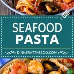 Seafood Pasta Recipe | Shrimp Pasta #pasta #spaghetti #shrimp #clams #scallops #dinner #fuyos