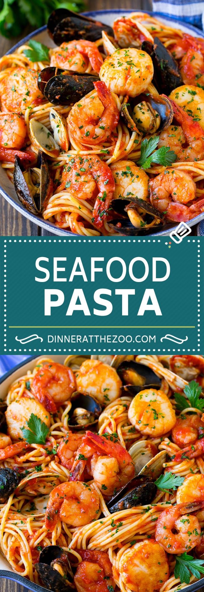 Seafood Pasta Recipe | Shrimp Pasta #pasta #spaghetti #shrimp #clams #scallops #dinner #fuyos