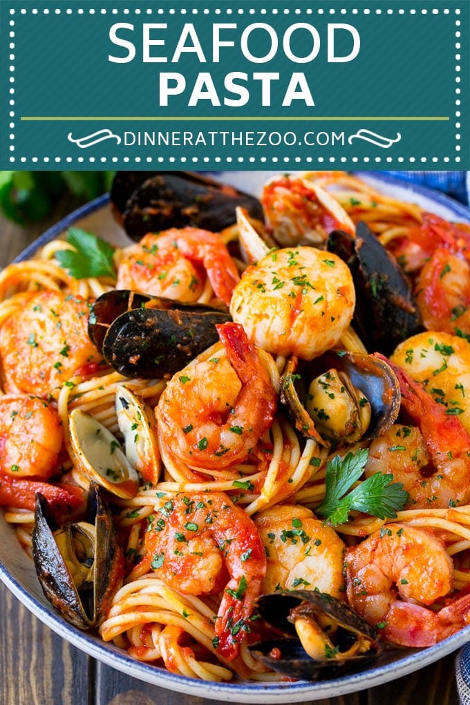 Seafood Pasta Recipe | Shrimp Pasta #pasta #spaghetti #shrimp #clams #scallops #dinner #fuyos