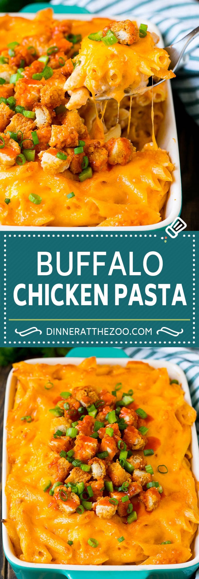 Buffalo Chicken Pasta Recipe | Baked Pasta #chicken #buffalochicken #pasta #cheese #dinner #fuyos