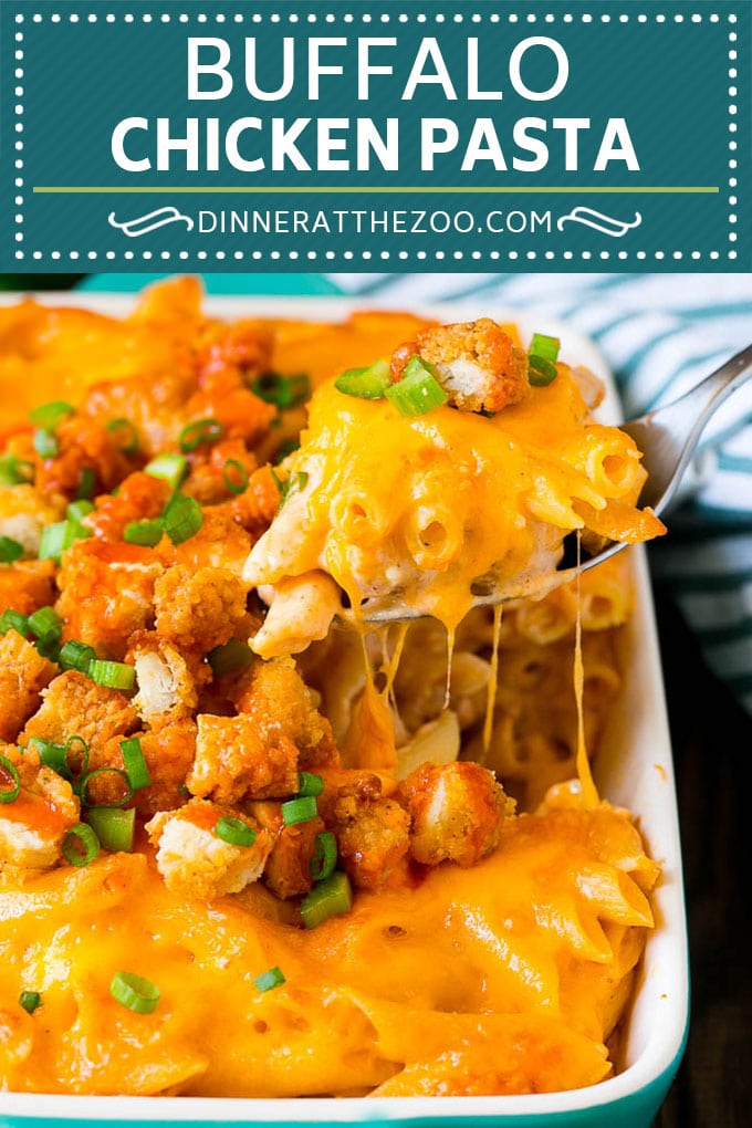 Buffalo Chicken Pasta Recipe | Baked Pasta #chicken #buffalochicken #pasta #cheese #dinner #fuyos