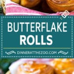 Butterflake Rolls Recipe | Easy Dinner Rolls | Homemade Dinner Rolls | Thanksgiving Rolls #rolls #bread #sidedish #baking #thanksgiving #dinner #fuyos